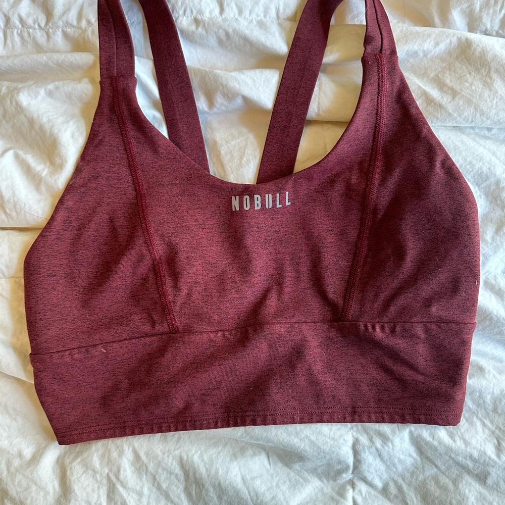 NOBULL Women's Burgundy Sports Bra